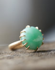 Chrysoprase Vanity Ring by Hannah Blount