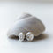 Silver cameo studs by Hannah Blount