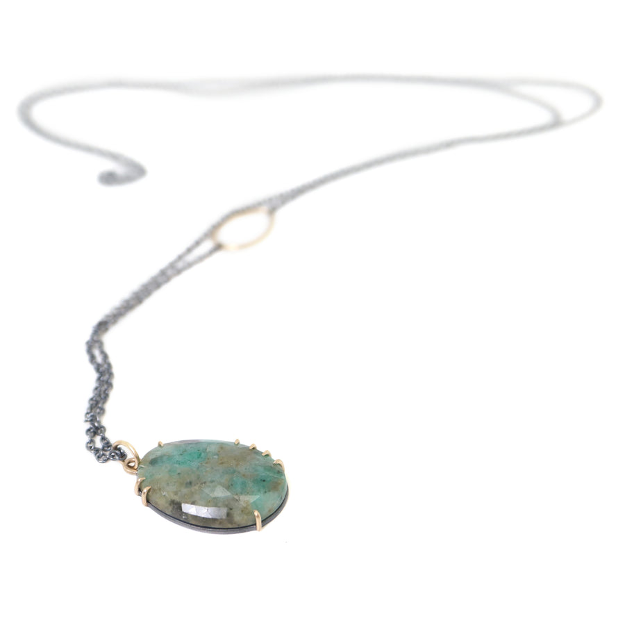 Emerald vanity necklace by Hannah Blount