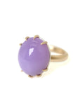 Chalcedony vanity gold ring by Hannah Blount