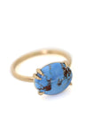 2.9ct Kazakhstan turquoise vanity ring by Hannah Blount