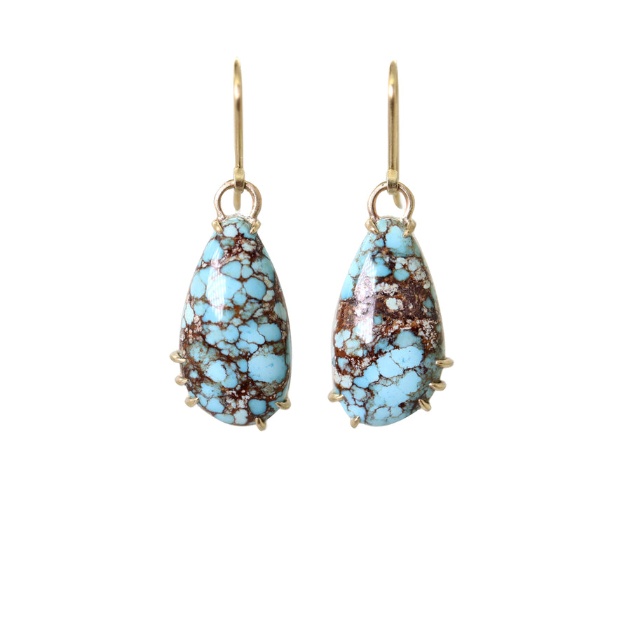 Kazakhstan turquoise vanity earrings by Hannah Blount