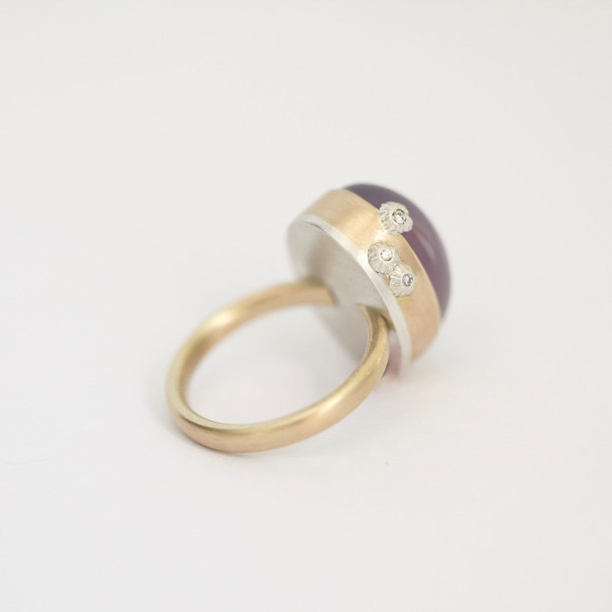 back of large ring with barnacle details 