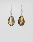 Sandstorm Labradorite Cameo Figurehead Earrings