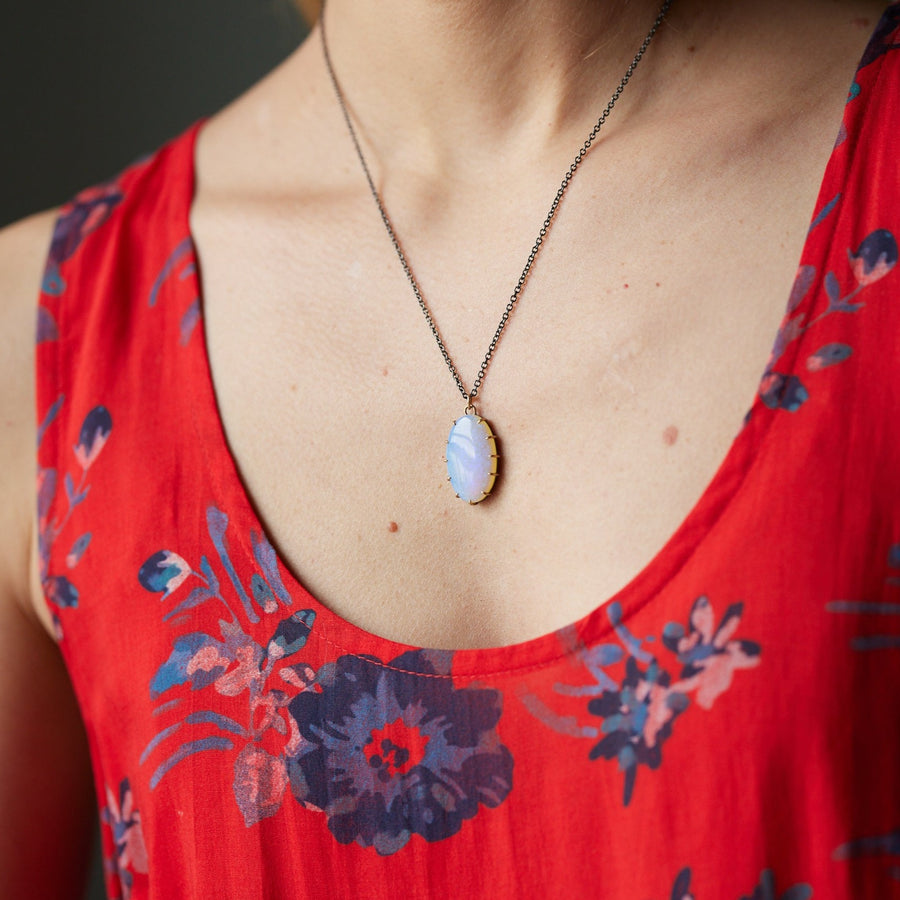 Lunar Opal Vanity Necklace by Hannah Blount