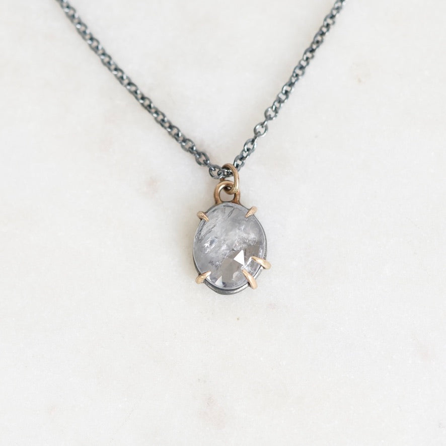 Purple spinel necklace pendant