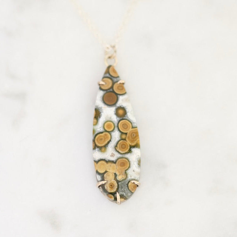 Jasper pendant necklace