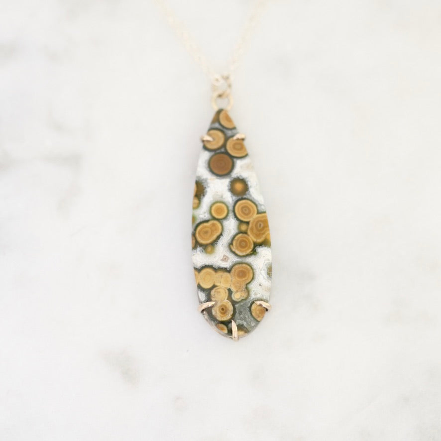 Jasper pendant necklace