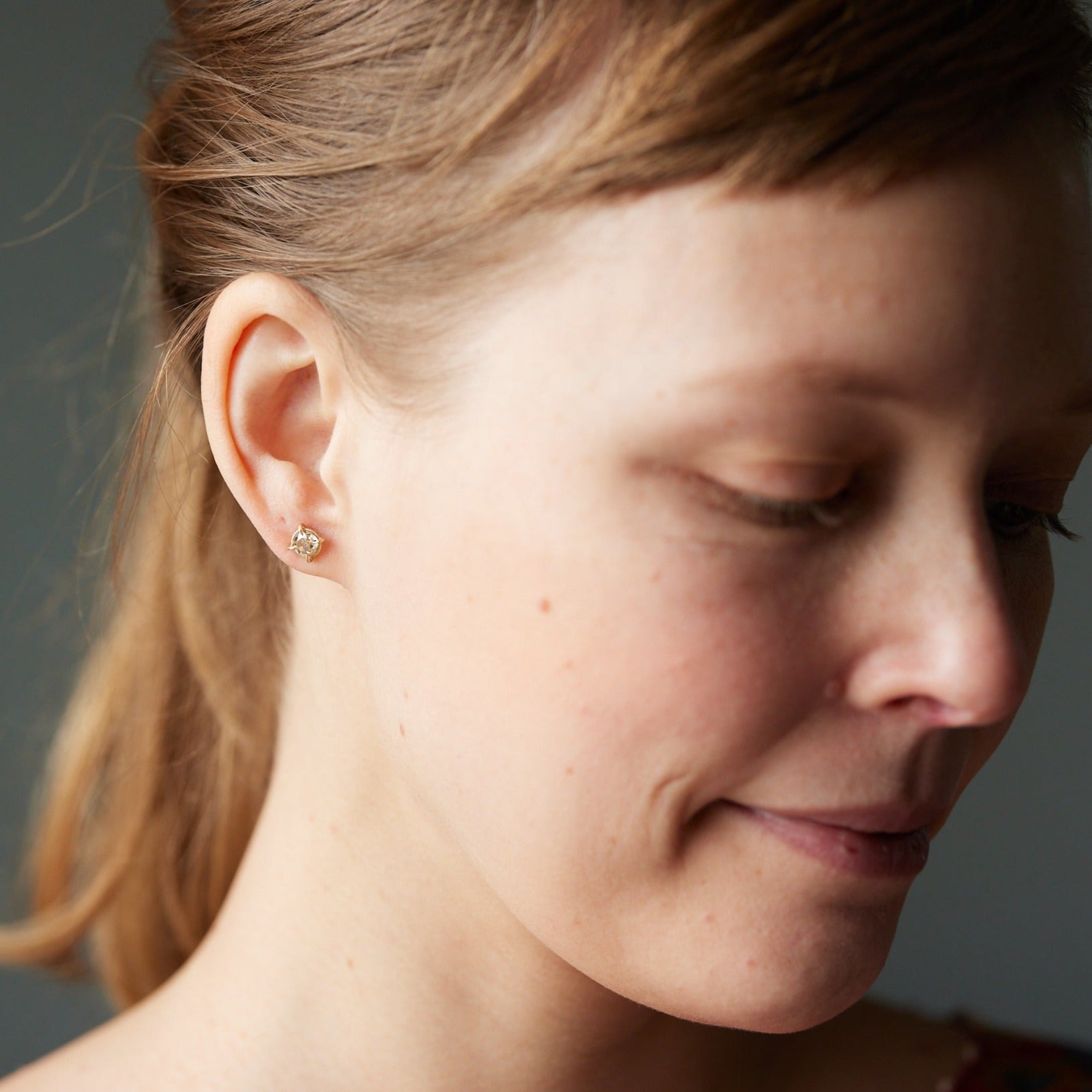 Diamond Vanity Studs by Hannah Blount