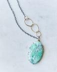 Sea Moss Variscite Vanity Necklace