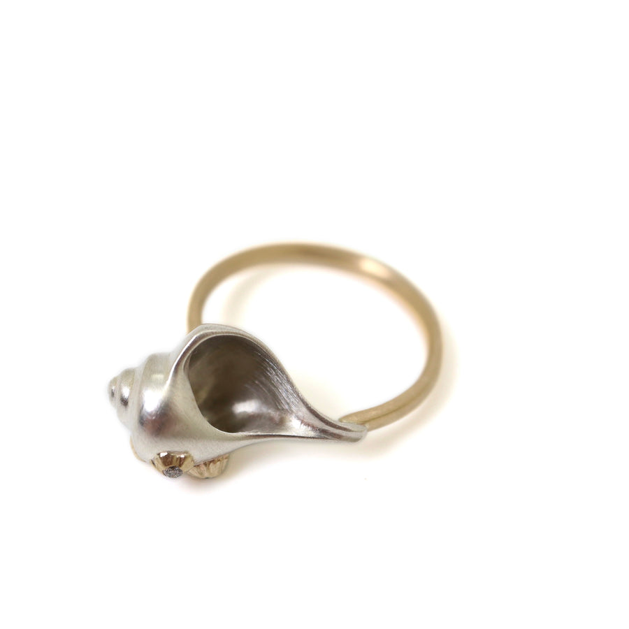 shell ring with diamond barnacles Hannah Blount