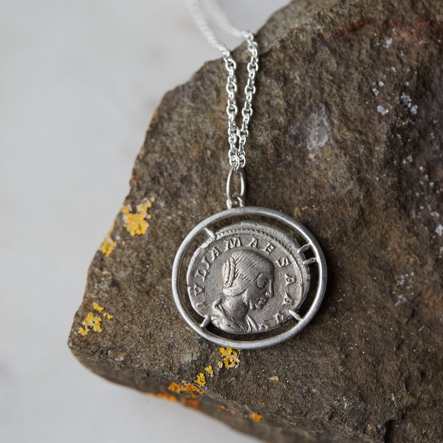 Ancient Vanity coin necklace with Empress Julia Maesa - Hannah Blount