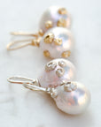 Pearl earrings with barnacles - Hannah Blount