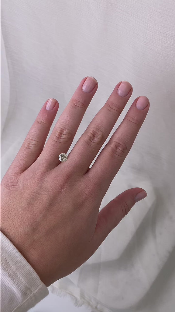 video of diamond on hand 