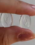 8.25ct Quartz Hand Intaglio PAIR
