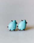 Kingman turquoise vanity studs - Hannah Blount