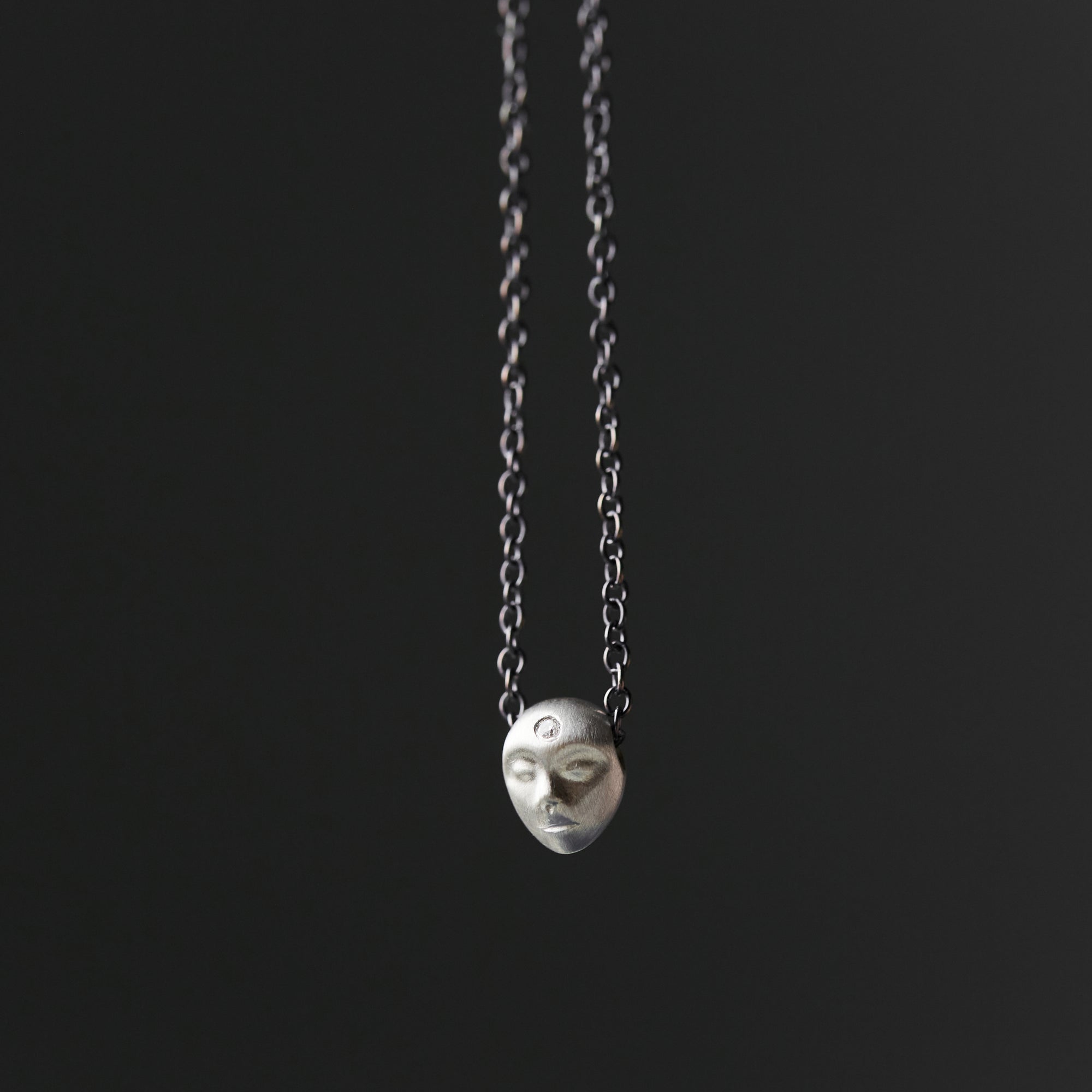 Silver cameo necklace - Hannah Blount