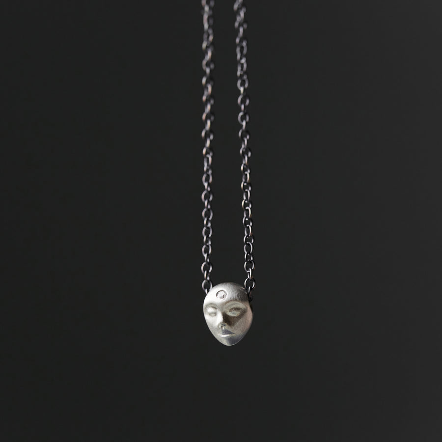Silver cameo necklace - Hannah Blount