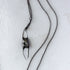 Skate egg case necklace - Oxidized silver - Hannah Blount