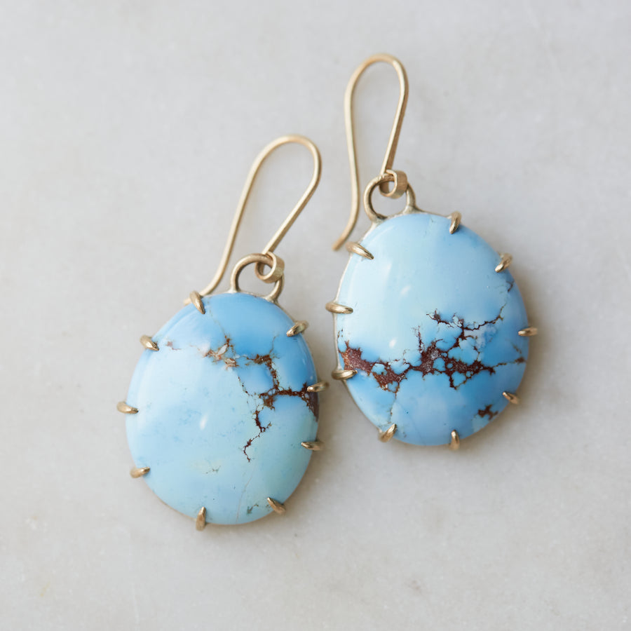Turquoise vanity earrings - Hannah Blount
