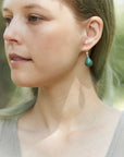 Sage Aventurine Figurehead Cameo Earrings-Hannah Blount Jewelry