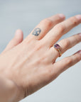 Pinot Sapphire + Diamond Vanity Ring-Hannah Blount Jewelry