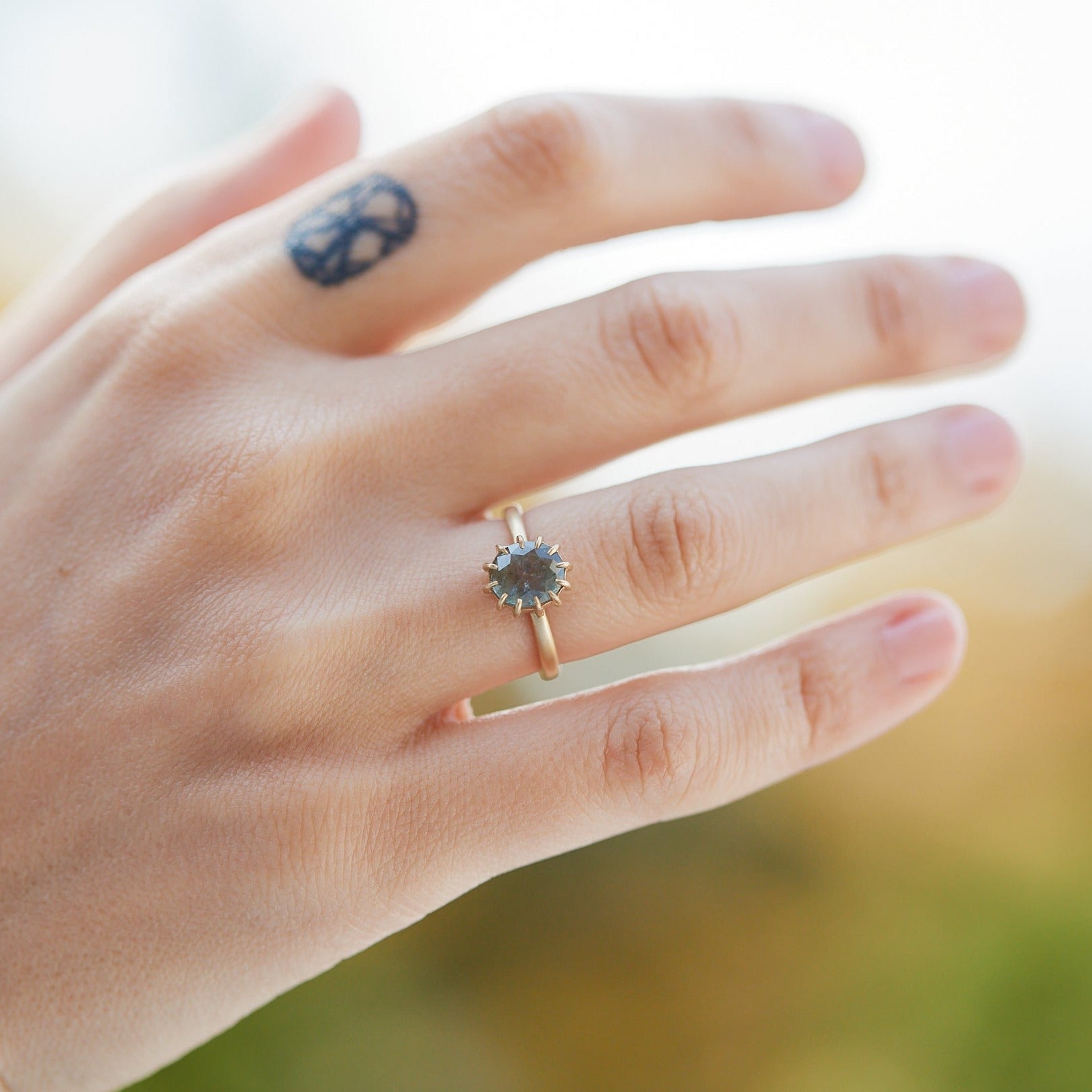 Earthly Wilds Montana Sapphire Vanity Ring-Hannah Blount Jewelry