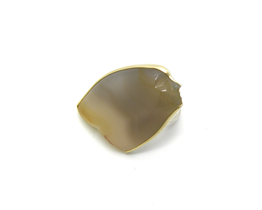 Ceto Carved Agate Cameo Ring-Hannah Blount Jewelry
