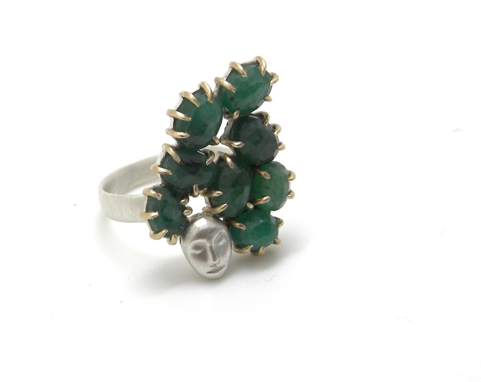 Titania Emerald Lady Vanity Ring-Hannah Blount Jewelry
