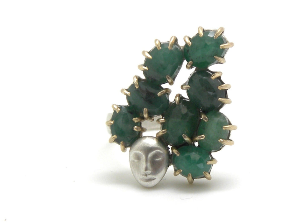 Titania Emerald Lady Vanity Ring-Hannah Blount Jewelry