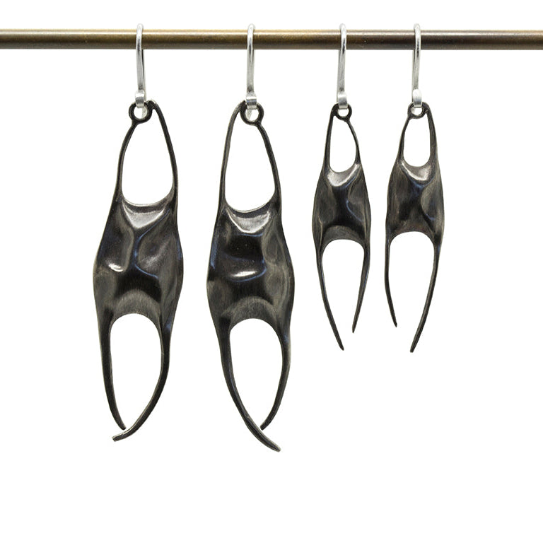 Skate Egg Case Earrings-Hannah Blount Jewelry