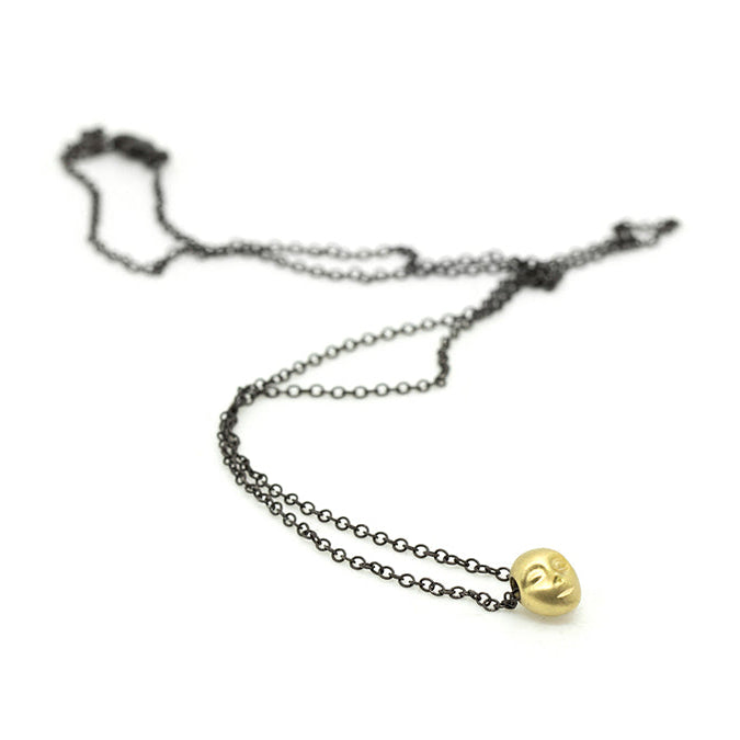 Little Grey Lady Cameo Necklace-Hannah Blount Jewelry