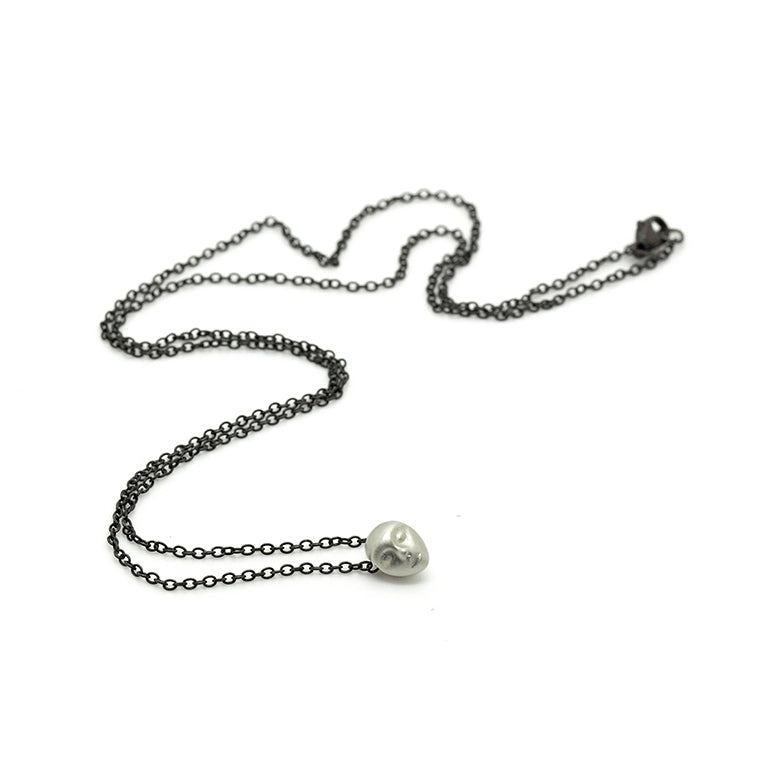 Little Grey Lady Cameo Necklace-Hannah Blount Jewelry