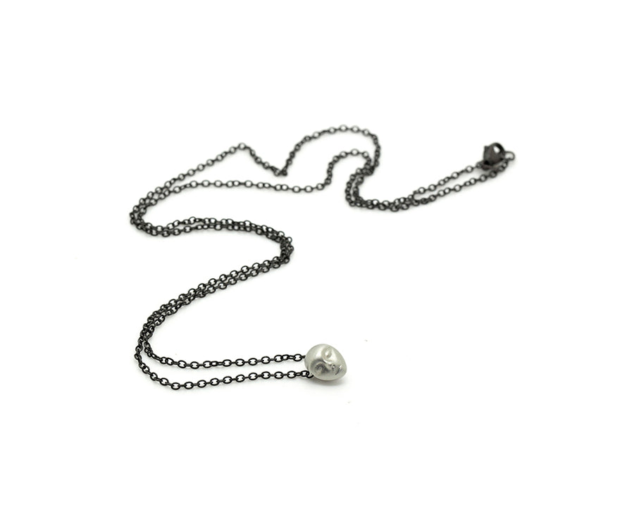 Little Grey Lady Cameo Necklace-Hannah Blount Jewelry