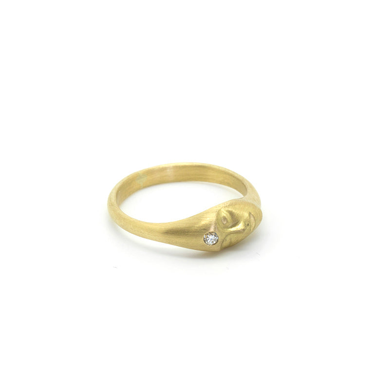 Medium Grey Lady Cameo Ring-Hannah Blount Jewelry