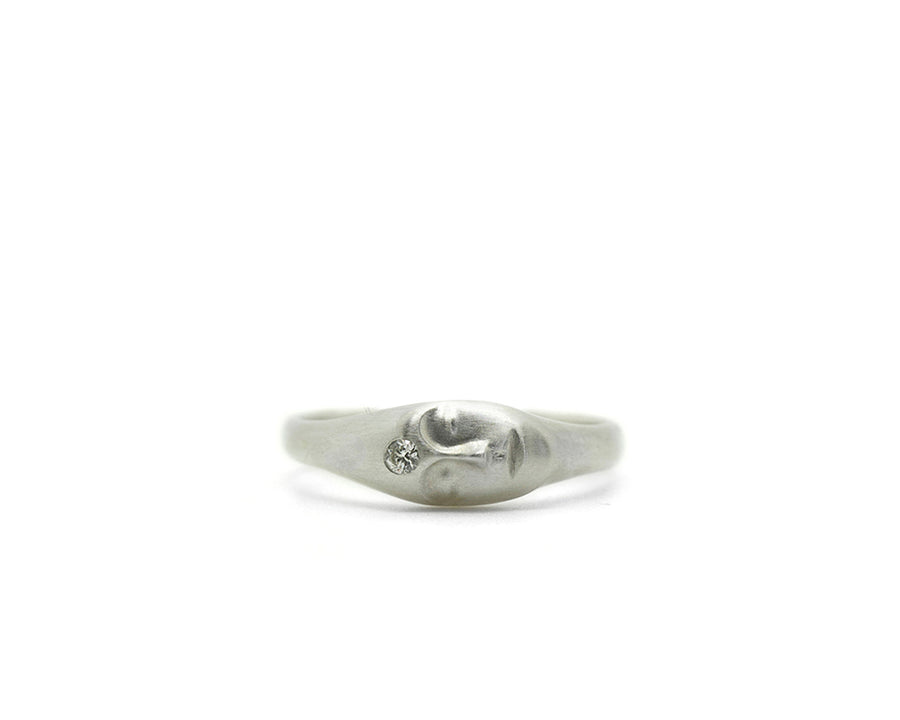 Medium Grey Lady Cameo Ring-Hannah Blount Jewelry