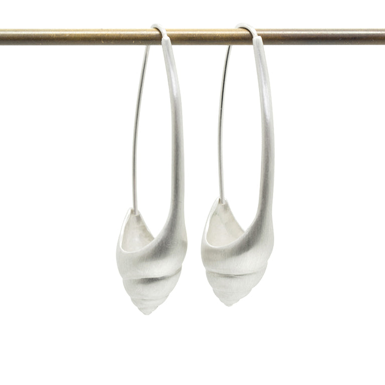 Sea Snail Hoops-Hannah Blount Jewelry