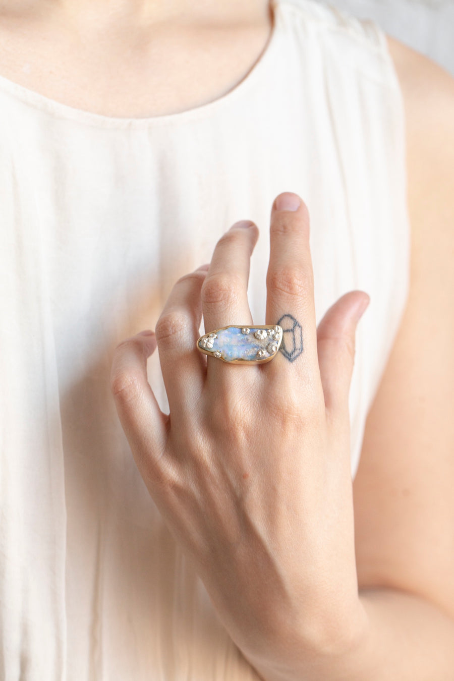 Melusine Opal Ancients Ring, 6.5-Hannah Blount Jewelry
