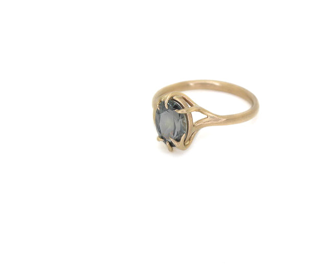 Dusk Blue Montana Sapphire Branch Waiting Ring-Hannah Blount Jewelry