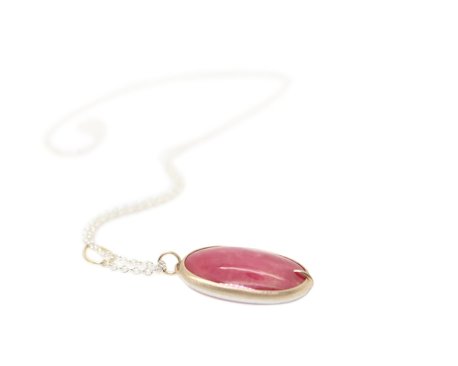 Aurora Rhodonite Vanity Necklace-Hannah Blount Jewelry