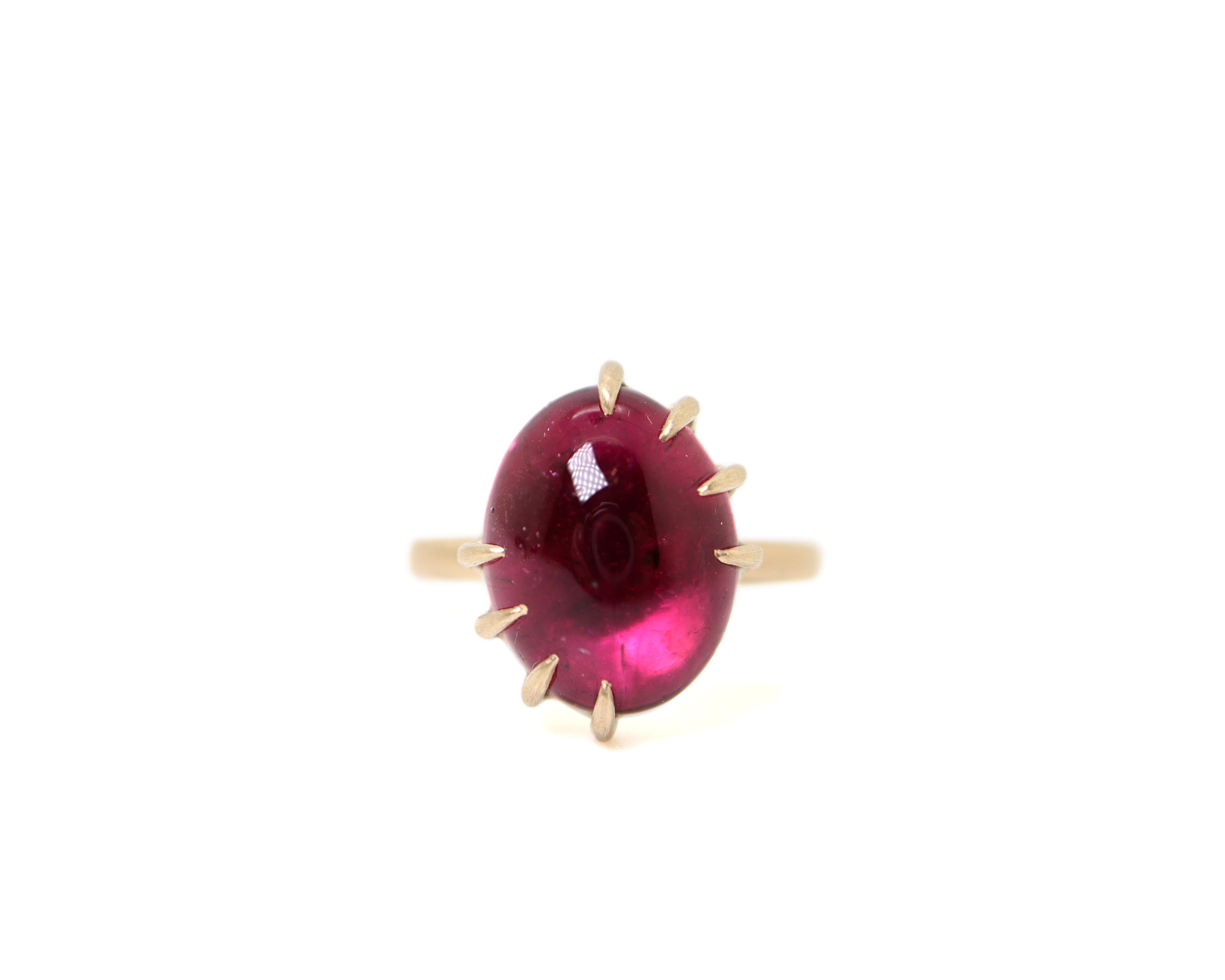 Berry Tourmaline Vanity Ring-Hannah Blount Jewelry