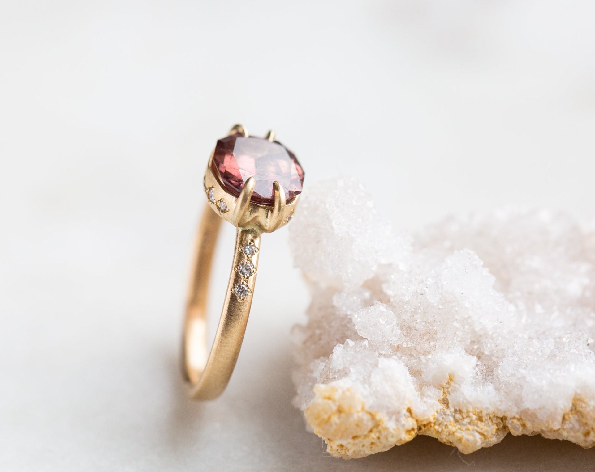 Pinot Sapphire + Diamond Vanity Ring-Hannah Blount Jewelry
