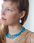Endless Horizon Kazakhstan Turquoise Vanity Earrings-Hannah Blount Jewelry