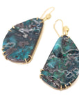Mirror Magic Australian Boulder Opal Cameo Earrings-Hannah Blount Jewelry