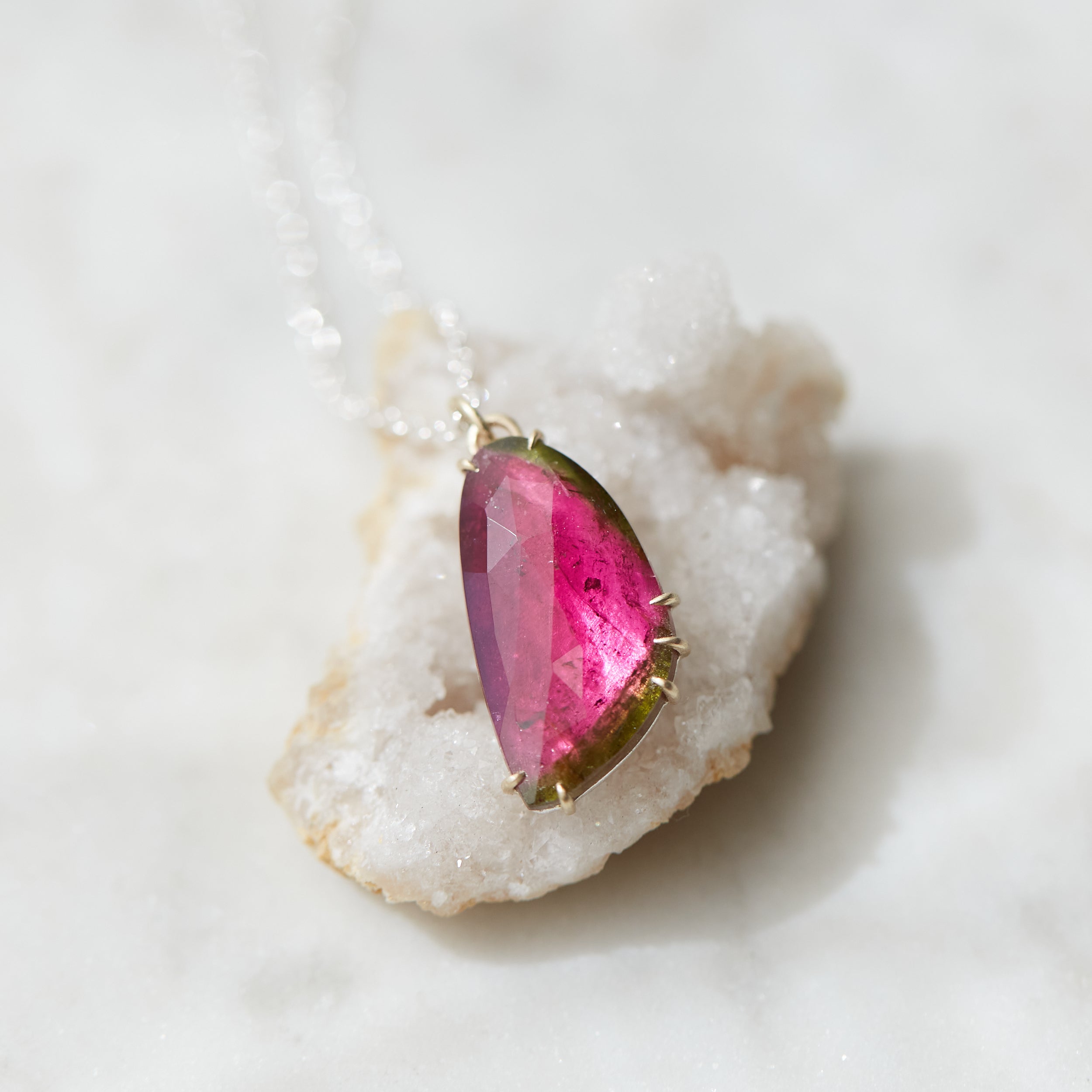 Botanical Solstice Tourmaline Vanity Necklace-Hannah Blount Jewelry