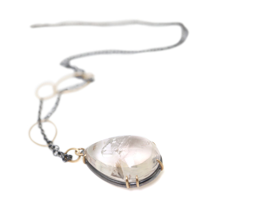 Crystalline Aura Enhydro Quartz Vanity Necklace-Hannah Blount Jewelry