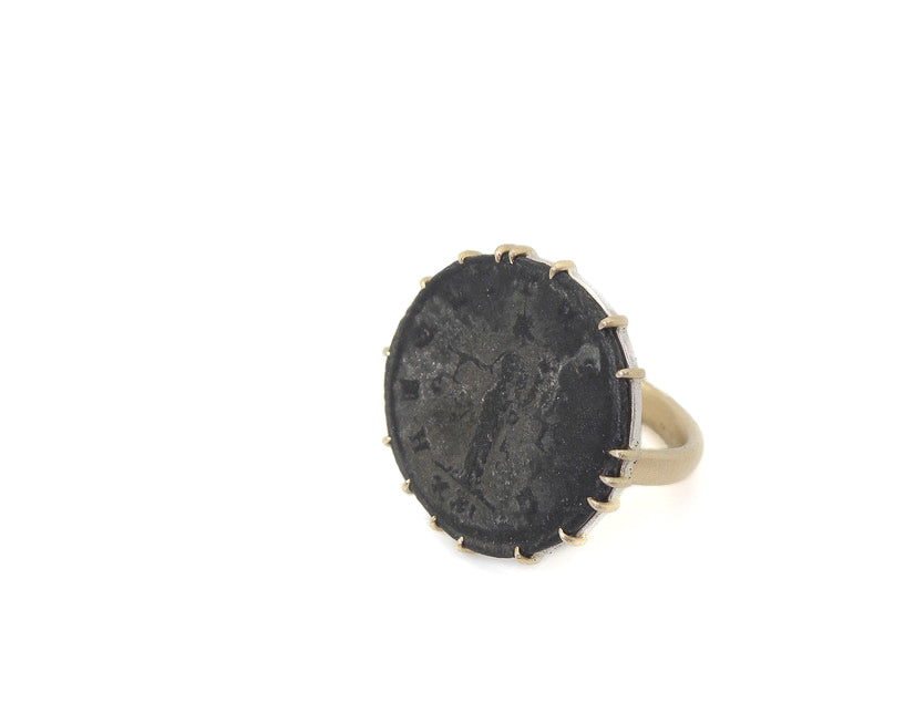 Ancient Aeqvitas Personification Vanity Coin Ring-Hannah Blount Jewelry