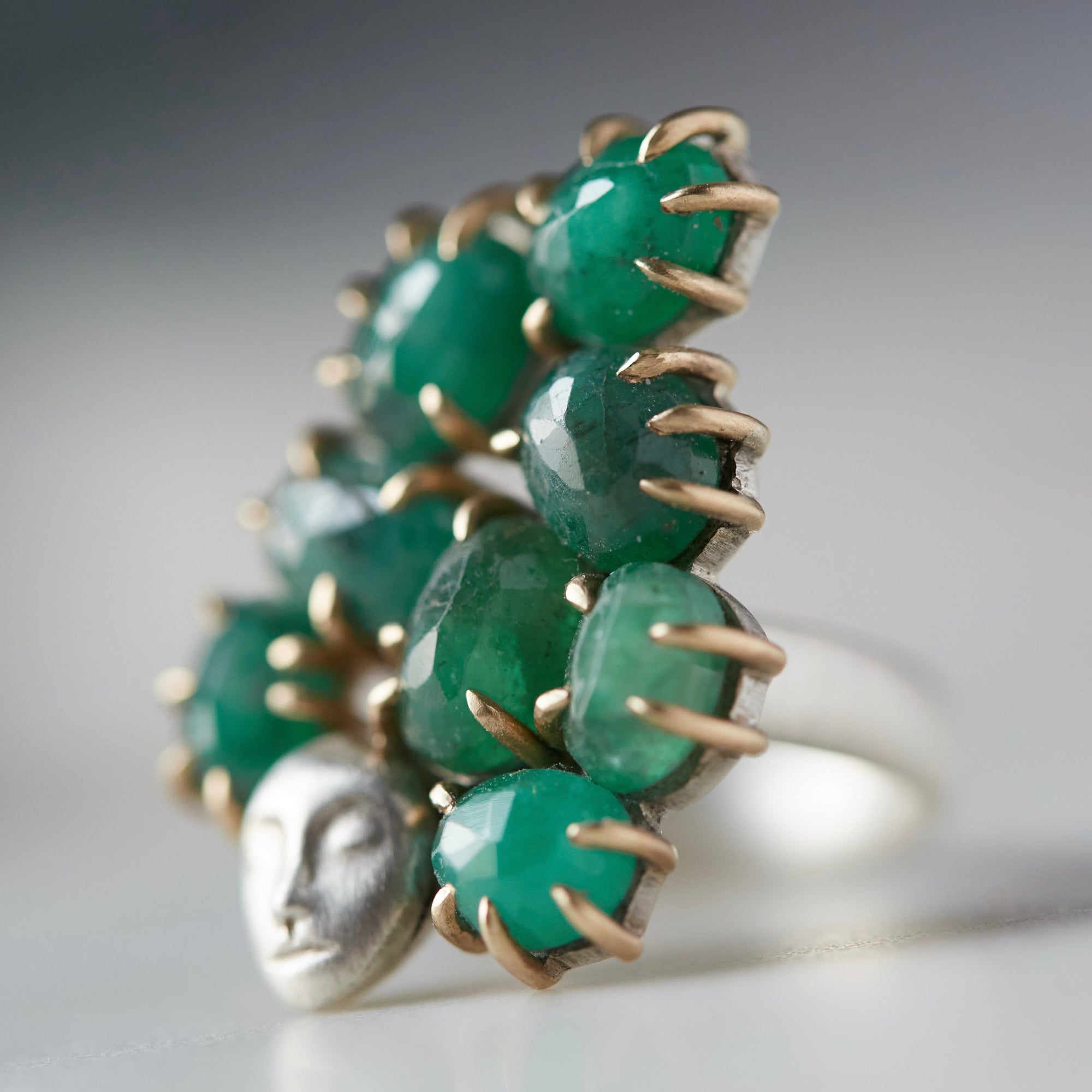 Titania Emerald Lady Vanity Ring-Hannah Blount Jewelry