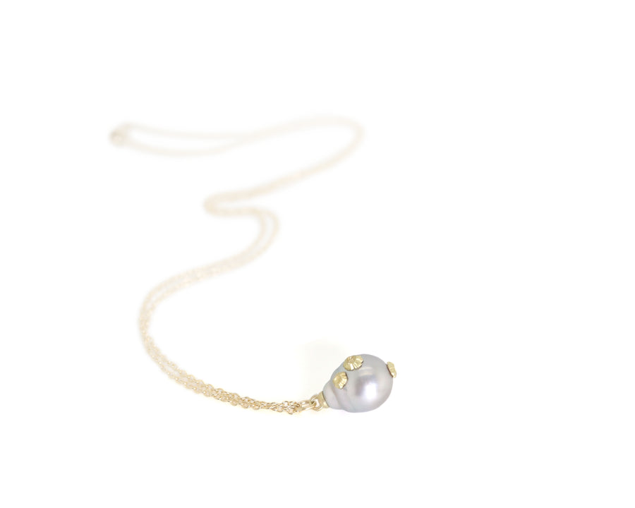 Phosphorescent Tahitian Pearl Ruthie B. Necklace-Hannah Blount Jewelry