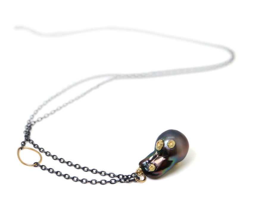 Shooting Star Tahitian Pearl Ruthie B. Necklace with Barnacles-Hannah Blount Jewelry